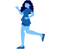 girl pointing