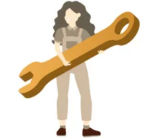 woman with spanner