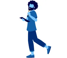 man holding a clipboard
