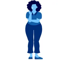 woman thinking with crossed arms