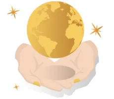 world in hands