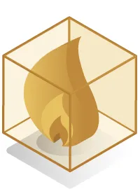 gas flame in a box