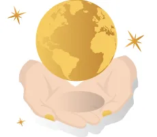 world in hands