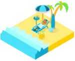 man sunbathing on beach
