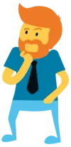 man looking confused