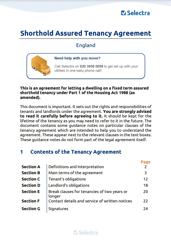 tenancy agreement