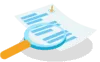 insurance policy document with microscope
