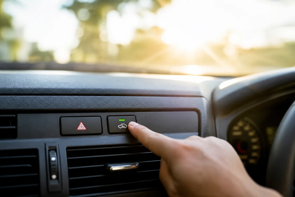 Car air conditioning: the recirculation button that cools faster and uses less fuel