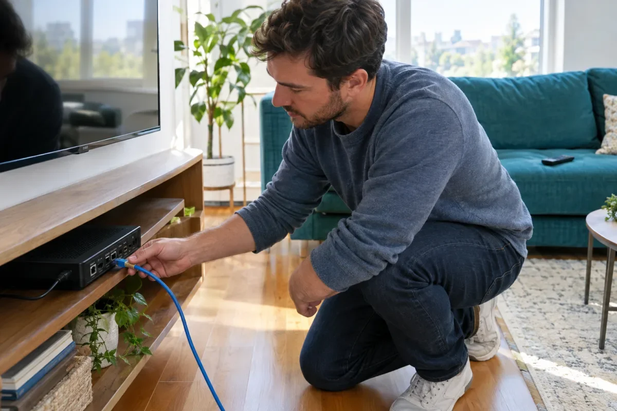 TV too far from the router and the picture keeps freezing: what actually fixes it