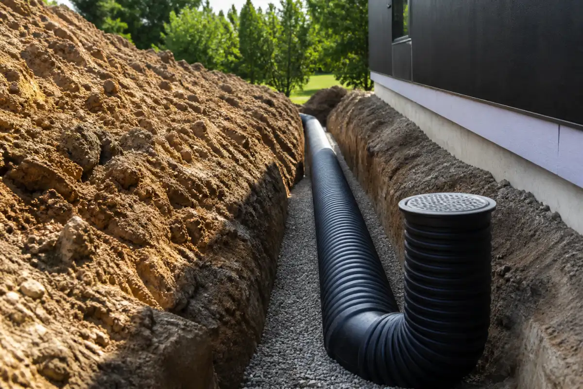 The buried pipe that cools your home using the ground, almost without electricity