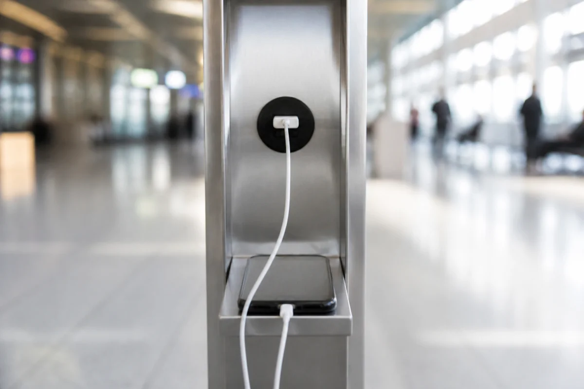 That free charging point at the station: what it could quietly be doing to your phone